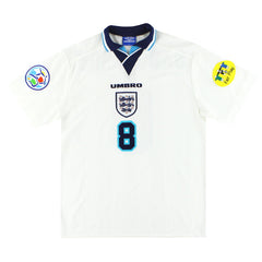 1995-97 England Home Shirt Gascoigne