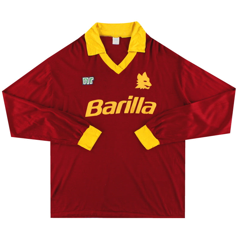 1986-87 Roma Home Shirt LS