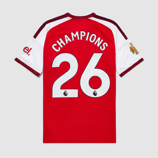 Arsenal 26/27 Home Shirt With Champions 26